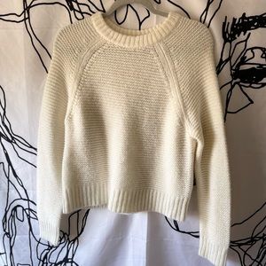 A New Day Cream/White Sweater